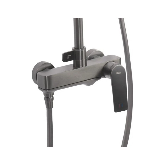 Душова система Rea Avalon Tytan Graphite REA-P2401 (графітова, з виливом), фото , изображение 3