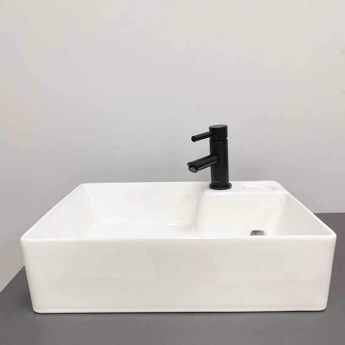 Умивальник VBI Altamura White Glossy VBI-016000 (52x38 см, білий глянсовий), Доступні розміри: 52 x 38, Колір виробника: білий глянець, фото , изображение 3