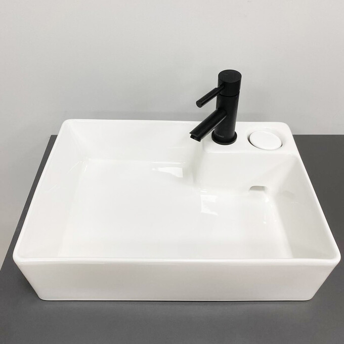 Умивальник VBI Altamura White Glossy VBI-016000 (52x38 см, білий глянсовий), Доступні розміри: 52 x 38, Колір виробника: білий глянець, фото , изображение 2