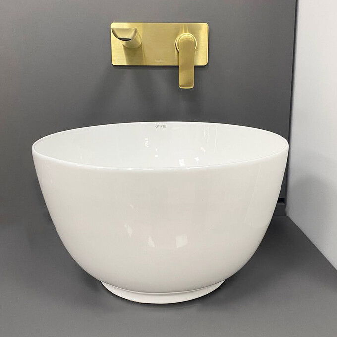 Умивальник VBI Lerici White Glossy VBI-016601 (42 см, білий глянсовий, чаша), фото , изображение 3