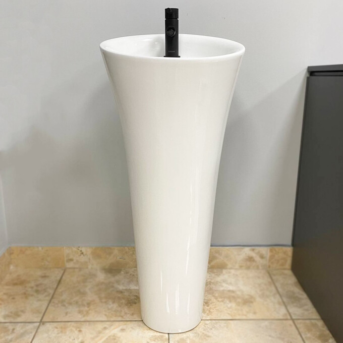 Умивальник VBI Andora White VBI-019011 (43 см, білий глянсовий, підлоговий), фото , изображение 2