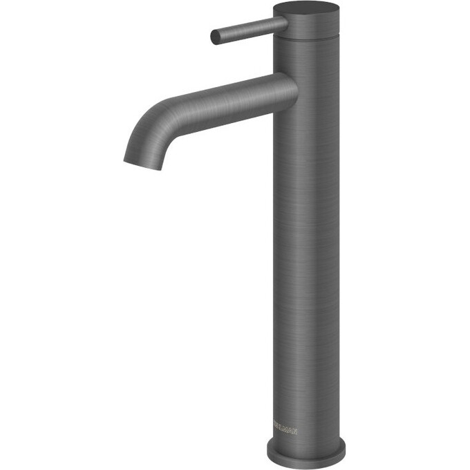 Змішувач для умивальника Kohlman Axel Graphite QB170AG (графітовий, високий), фото 