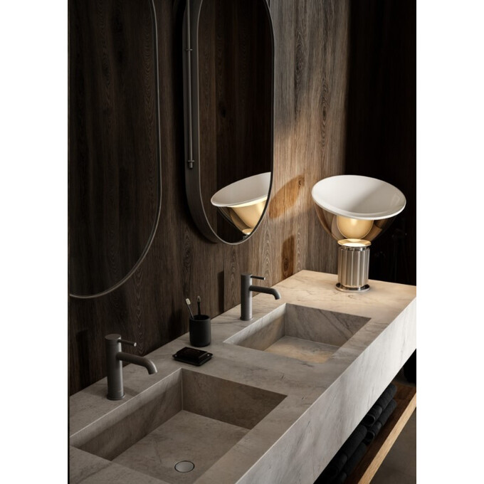 Змішувач для умивальника Kohlman Axel Graphite QB170AG (графітовий, високий), фото , изображение 2