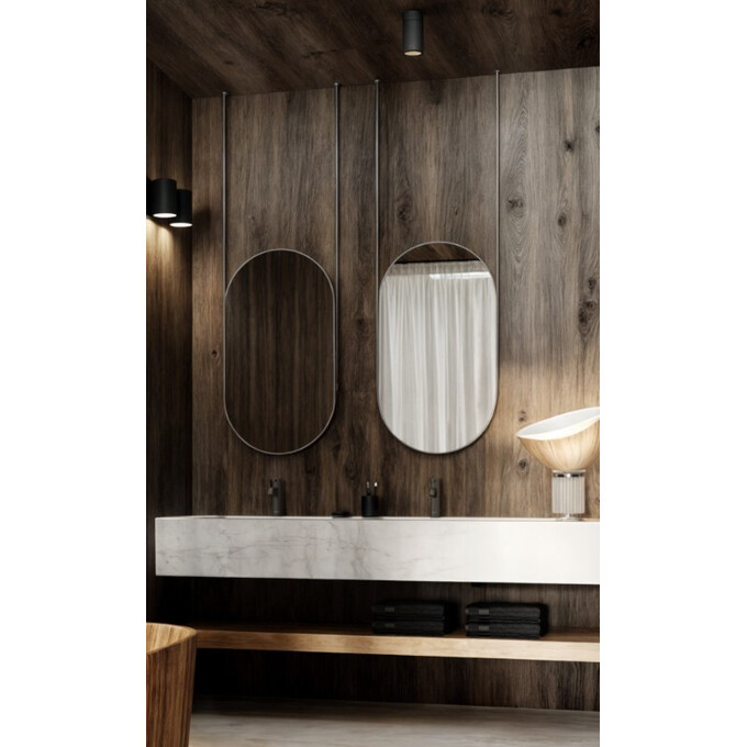 Змішувач для умивальника Kohlman Axel Graphite QB170AG (графітовий, високий), фото , изображение 3