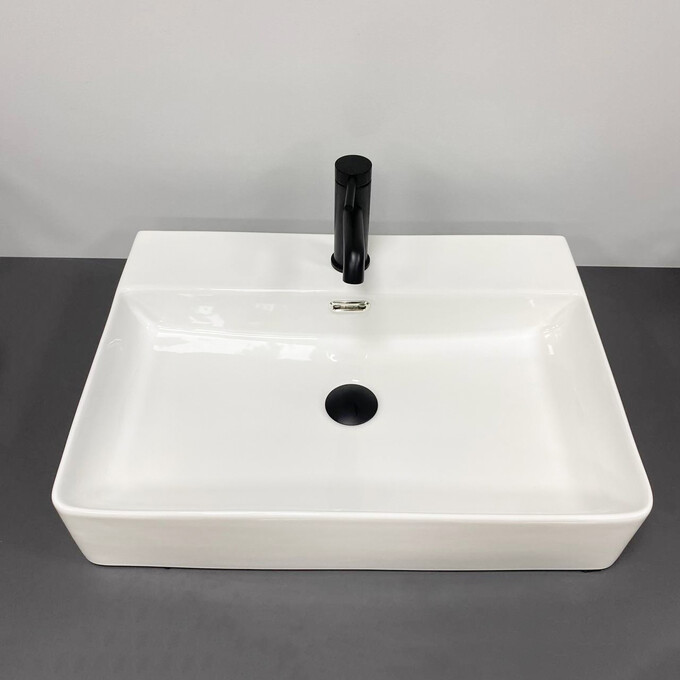 Умивальник VBI Bitonto M White VBI-015701 (60x43 см, білий глянсовий), Доступні розміри: 60 x 43, фото , изображение 3