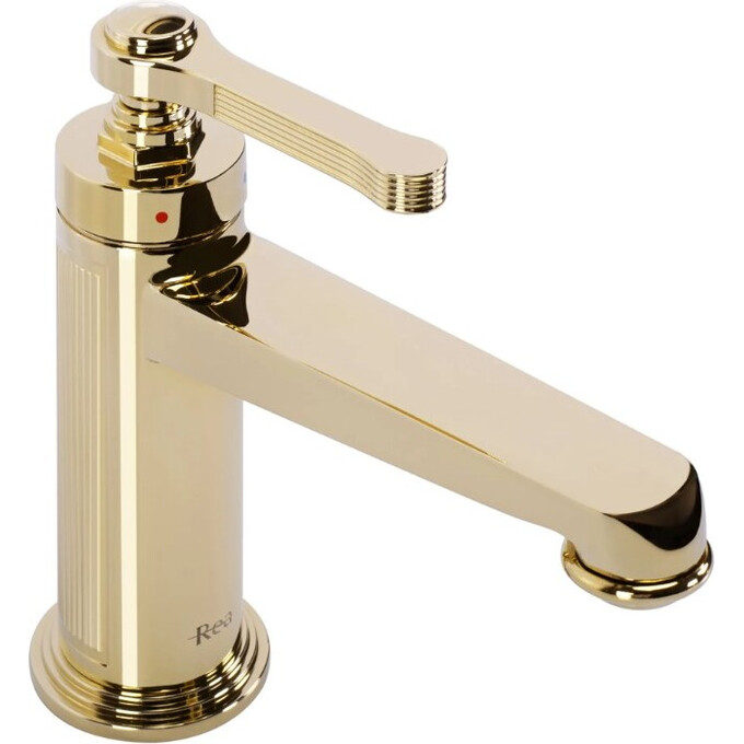 Змішувач для умивальника Rea Monaco Gold REA-B2501 (золотий), фото 