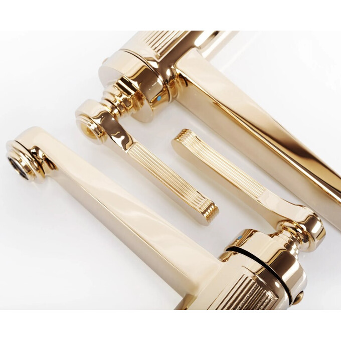 Змішувач для умивальника Rea Monaco Gold REA-B2501 (золотий), фото , изображение 5