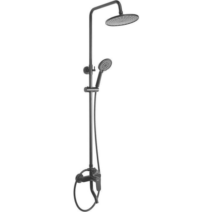 Душова система Rea Salton Black REA-P2409 (чорна, з виливом), фото 