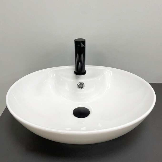 Умивальник VBI Carovilli S White Glossy VBI-015507 (51x41 см, білий глянсовий), Доступні розміри: 51 x 41, Колір виробника: білий глянець, фото , изображение 3