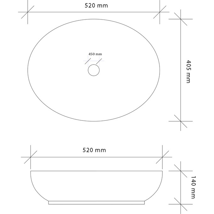Умивальник VBI Livorno Stone Matt VBI-012611 (52x41 см, камінь матовий, чаша), фото , изображение 5