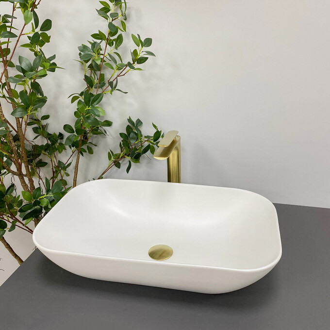 Умивальник VBI Avezzano White Matt VBI-014400 (58x36 см, білий матовий, чаша), Колір виробника: білий матовий, фото , изображение 2