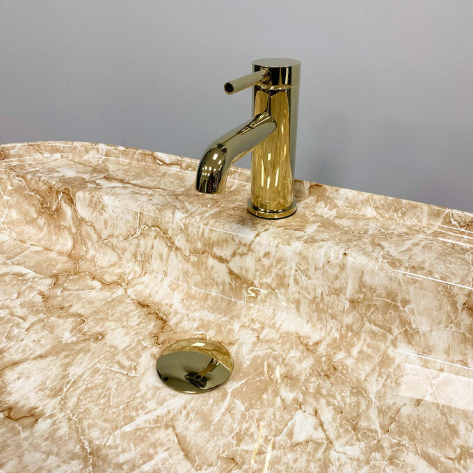 Умивальник VBI Terni M Travertine VBI-011804 (80x41 см, травертин), Доступні розміри: 80 x 40, Колір виробника: травертин, фото , изображение 4