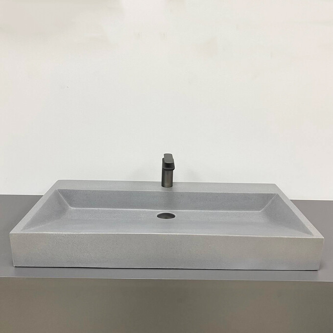 Умивальник VBI Vieste 80 Grey Matt VBI-016801 (80x45 см, сірий матовий), Доступні розміри: 80 x 45, Колір виробника: сірий матовий, фото , изображение 2