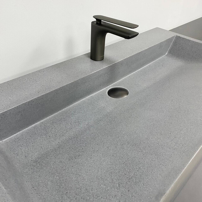 Умивальник VBI Vieste 80 Grey Matt VBI-016801 (80x45 см, сірий матовий), Доступні розміри: 80 x 45, Колір виробника: сірий матовий, фото , изображение 3