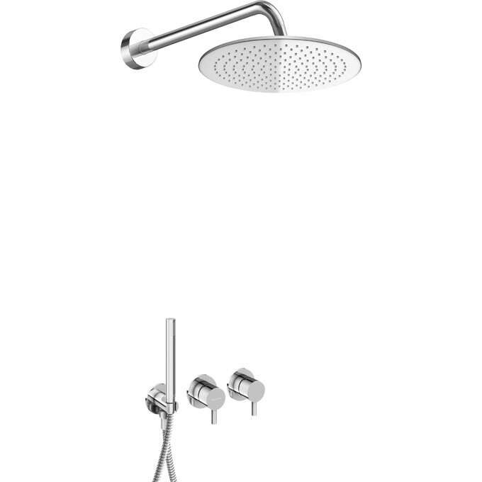 Душевая система Kohlman Axel Chrome KPL-QW260A25 (хром, скрытого монтажа), Цвет производителя: хром, фото 