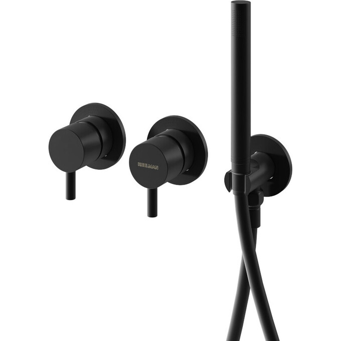 Душевая система Kohlman Axel Black KPL-QW260AB25 (черная, скрытого монтажа), Цвет производителя: черный, фото 4