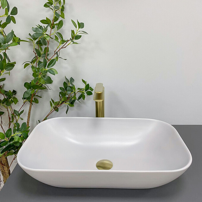 Умивальник VBI Avezzano Grey Matt VBI-014402 (58x36 см, сірий матовий, чаша), Колір виробника: сірий матовий, фото , изображение 4