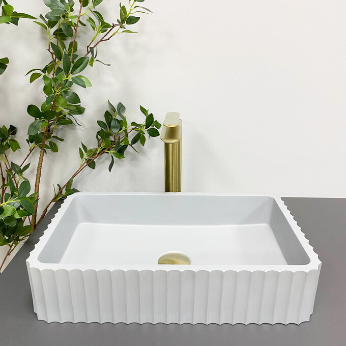 Умивальник VBI Florentia Grey Matt VBI-015002 (49x30 см, сірий матовий), Колір виробника: сірий матовий, фото 