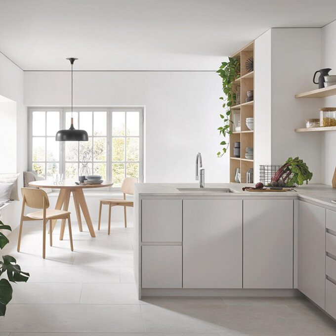 Комплект змішувачів для ванної кімнати та кухні Grohe Eurosmart New M-Size UA123248M3 (23324003+33300003+26907003+33202003), фото , изображение 6