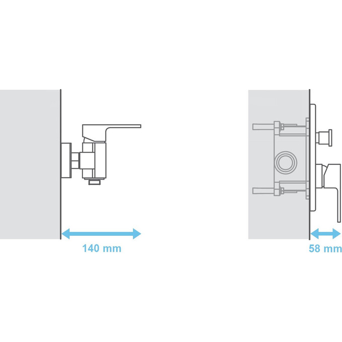 Универсальная скрытая часть Ravak Rosa R-Box RB 070.50 (X070052), фото 5