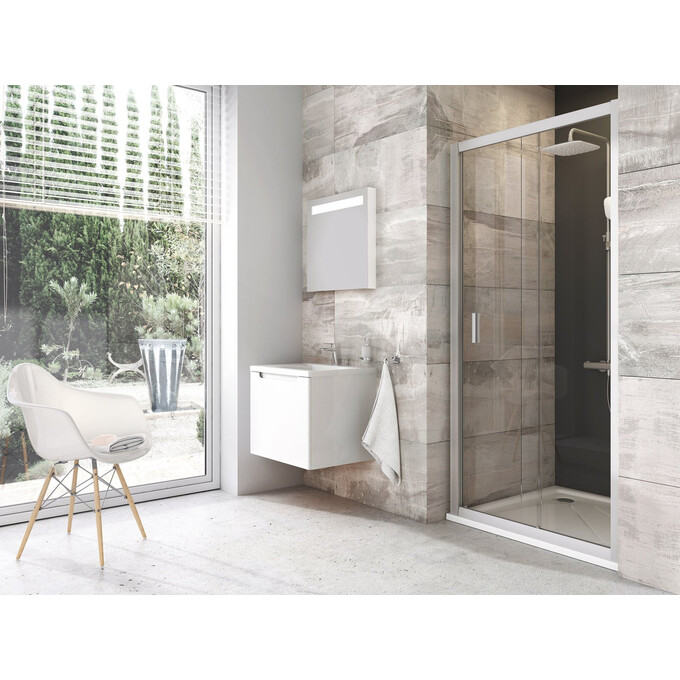 Душевая дверь Ravak Blix BLDP2-120 R-L (0PVG0C00Z1, 120 см, стекло прозрачное, профиль хром), Доступные размеры: 120, Цвет производителя: прозрачное стекло, отделка хром, фото 