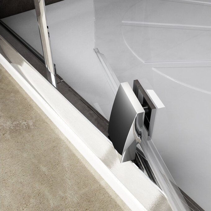 Душевая кабина Ravak Pivot PSKK3-90 (37677U00Z1, 90x90 см, стекло прозрачное, профиль сатин), Доступные размеры: 90 x 90, Цвет производителя: прозрачное стекло, отделка сатин, фото 4