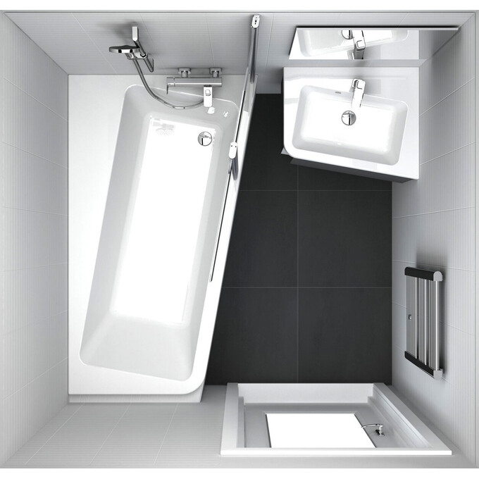 Акриловая ванна Ravak 10° R C821000000 (170x100 см, угловая, правая), Доступные размеры: 170 x 100 R, фото 4