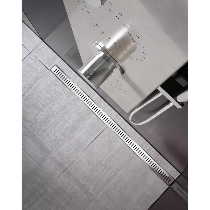 Душевой трап Ravak Zebra X01433 (75 см, нержавейка), Цвет производителя: нержавейка, Доступные размеры: 75, фото 4