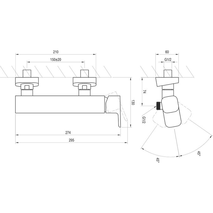 Смеситель для душа Ravak 10° TD 032.00CR (X070066), фото 7