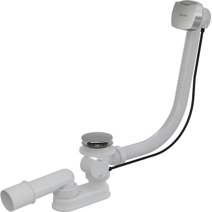 Сифон для ванны Ravak 570 B S/R chrome (X01507, с переливом и поворотным механизмом), фото 