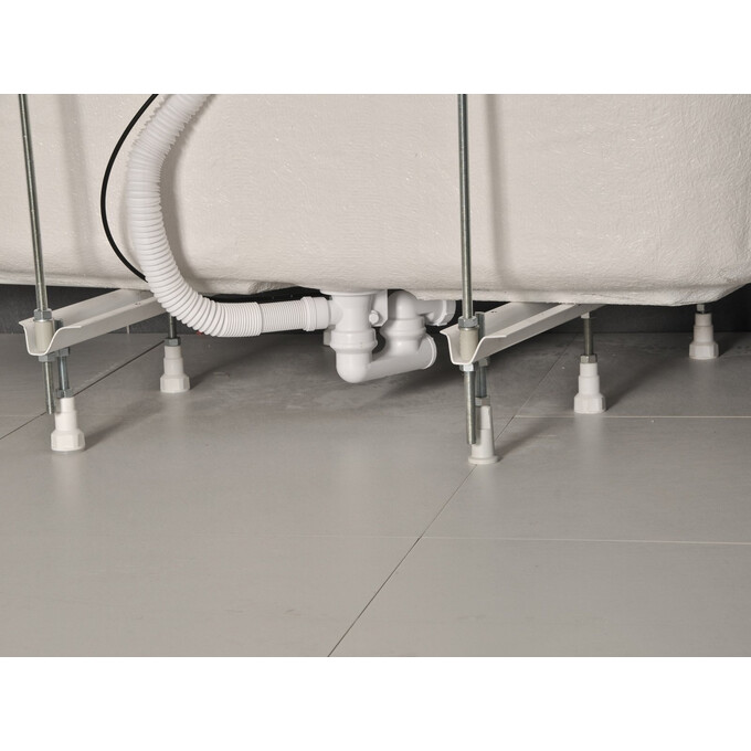 Сифон для ванны Ravak 570 B K/K white matt (X01843, белый матовый, с переливом и поворотным механизмом), Цвет производителя: белый, фото 2