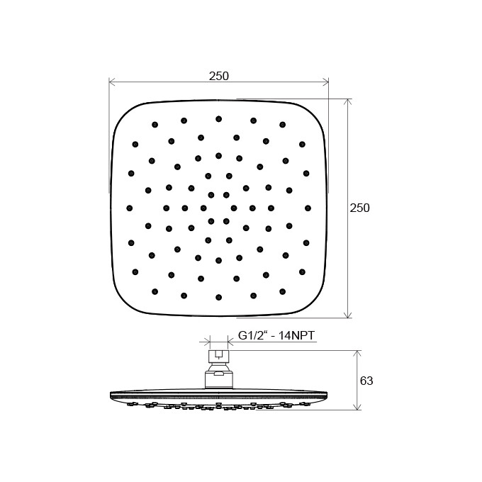 Верхний душ Ravak 983.10CR/WH (X07P347, хром/белый), Цвет производителя: хром, белый, фото 2