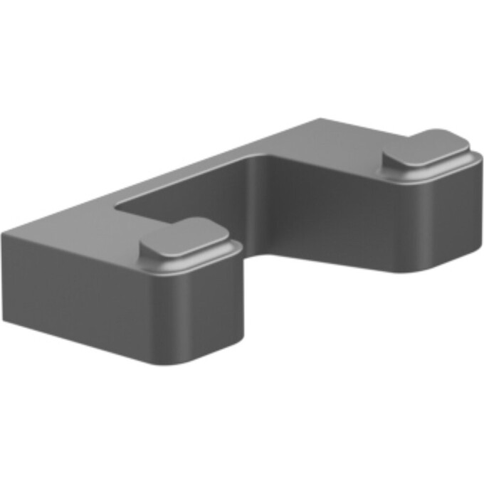 Крючок для ванной Ravak 10° TD 100.20BL (X07P554, черный, двойной), Цвет производителя: черный, фото 