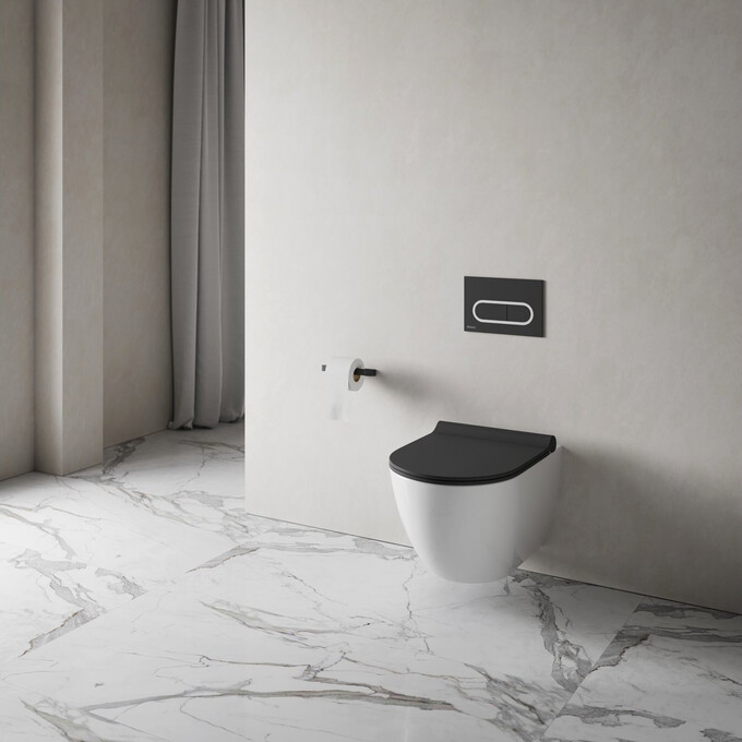 Держатель для туалетной бумаги Ravak 10° TD 400.20BL (X07P565, черный), Цвет производителя: черный, фото 2