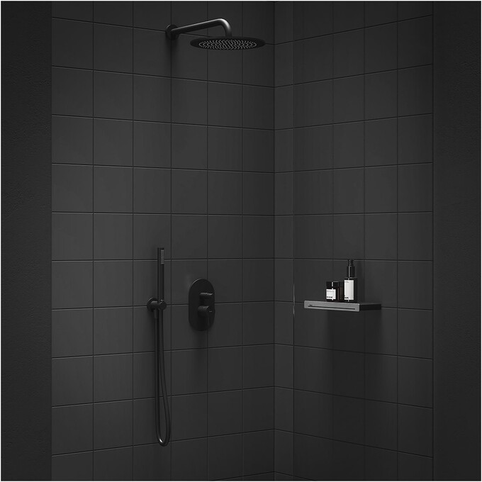 Подключение для душевого шланга Ravak 706.21BLM (X07P672, черное матовое, с держателем), Цвет производителя: черный матовый, фото 4