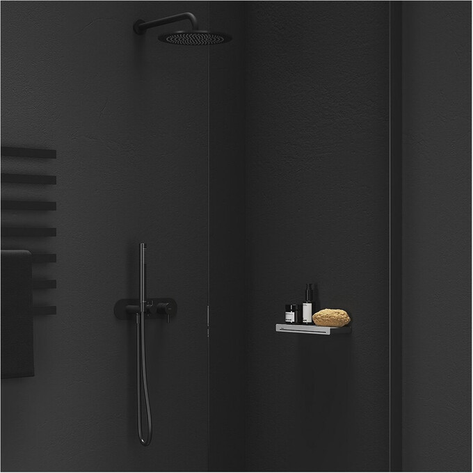 Верхній душ Ravak Chrome 980.20BLM (X07P675, чорний матовий), Колір виробника: чорний матовий, фото , изображение 2