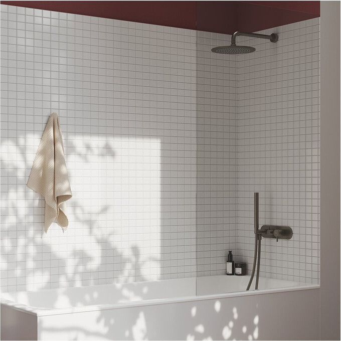 Верхній душ Ravak Chrome 980.20GB (X07P699, графіт брошований), Колір виробника: графіт брошований, фото , изображение 3