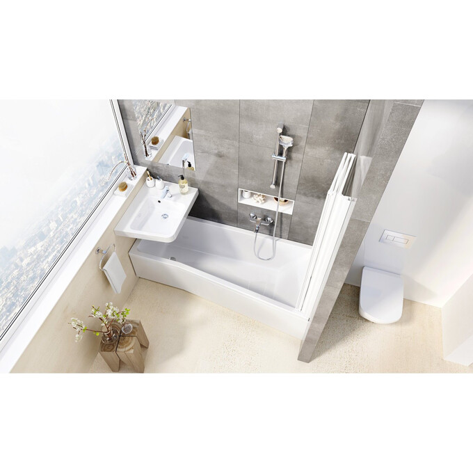 Акриловая ванна Ravak BeHappy II C941000000 (170x75 см, левая), Доступные размеры: 170 x 75 L, фото 