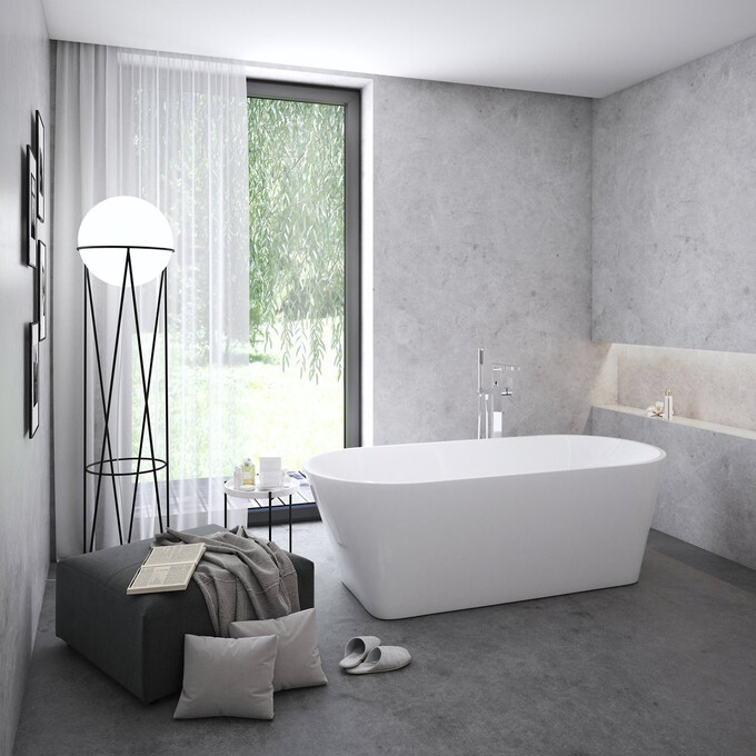 Акриловая ванна Ravak Solo XC00100025 (178x80 см, отдельностоящая, с ножками и сифоном), фото 3