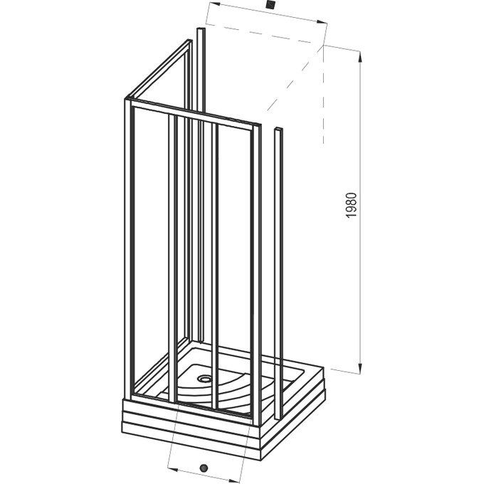 Душевая кабина Ravak Supernova ASDP3-100+APSS-90 (00VA0UR2Z1SET100APSS90, 100x90 см, стекло прозрачное, профиль сатин), Доступные размеры: 100 x 90, Цвет производителя: прозрачное стекло, отделка сатин, фото 7