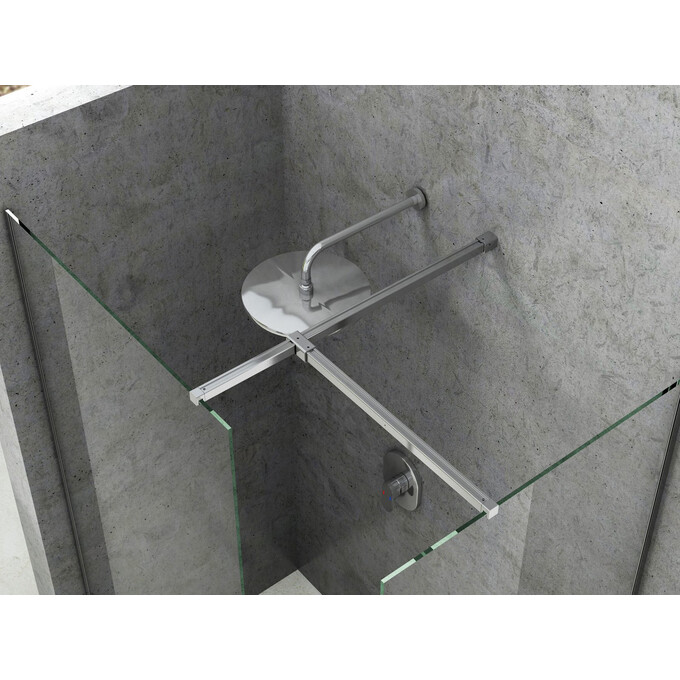 Монтажный комплект для душевых стенок Ravak Walk-In W SET Uni T (GWD01000C001, 120 см, хром), фото 