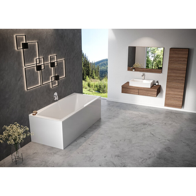 Дзеркало для ванної кімнати Ravak Formy 100 X000001050 (100x71 см, горіх, з полицею), Доступні розміри: 100 x 71, Колір виробника: горіх, фото , изображение 4