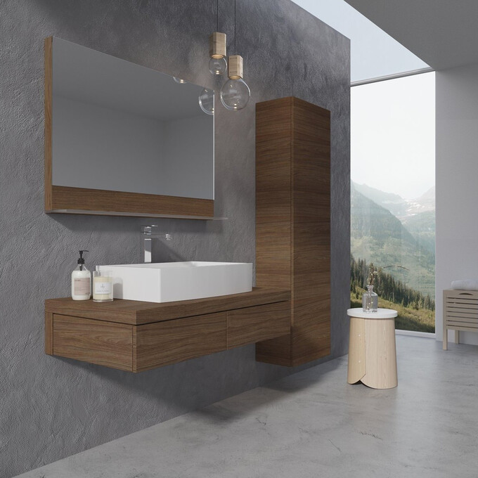 Пенал в ванную Ravak Formy SB 460 X000001262 (46 см, орех, подвесной), Доступные размеры: 46 x 160, Цвет производителя: орех, фото 3