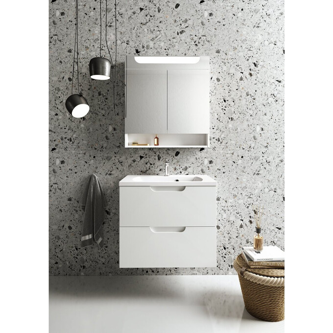 Зеркальный шкаф Ravak MC Classic II 60 X000001469 (60x76 см, белый глянцевый, распашной, с LED-подсветкой), Доступные размеры: 60 x 76, фото 2