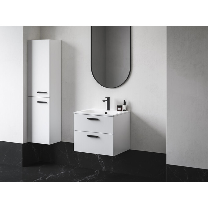 Пенал в ванную Ravak Chrome II SB 390 L X000001748 (39 см, белый/черный, левый, подвесной), Доступные размеры: 39 x 150 L, Цвет производителя: белый, черный, фото 2