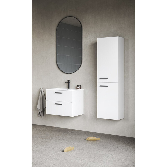 Пенал в ванную Ravak Chrome II SB 390 R X000001749 (39 см, белый/черный, правый, подвесной), Доступные размеры: 39 x 150 R, Цвет производителя: белый, черный, фото 3