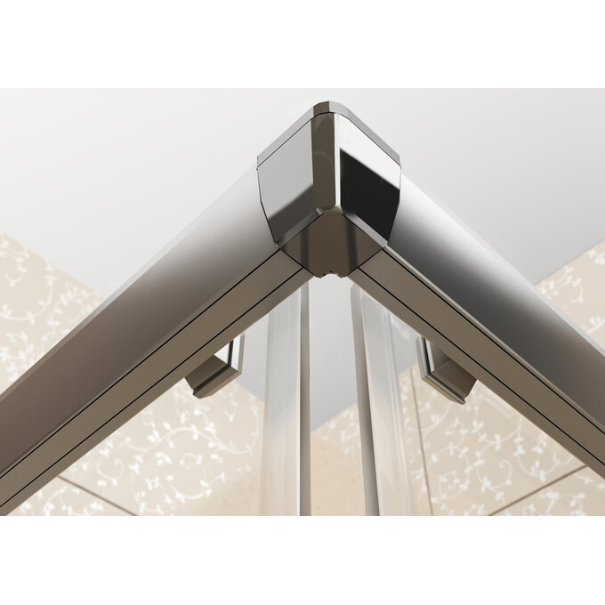 Душевая кабина Ravak Blix BLRV2K-110+BLRV2K-110 (1XVD0U00ZGSET110110, 110x110 см, стекло матовое, профиль сатин), Доступные размеры: 110 x 110, Цвет производителя: матовое стекло, отделка сатин, фото 2