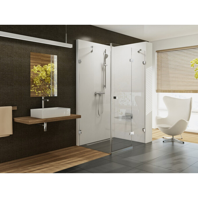 Душевая кабина Ravak Brilliant BSDPS-120x90R+BSDPS-R120 (0UPG7A00Z1SET, 120х90 см, стекло прозрачное, петли хром, правая), Доступные размеры: 120 x 90 R, фото 