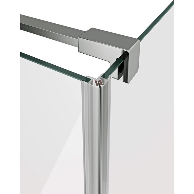 Душевая кабина Ravak Cool! COSD1-80+COPS-80 (X0VV40A00Z1SET80COPS80, 80x80 см, стекло прозрачное, профиль хром), Доступные размеры: 80 x 80, Цвет производителя: прозрачное стекло, отделка хром, фото 2