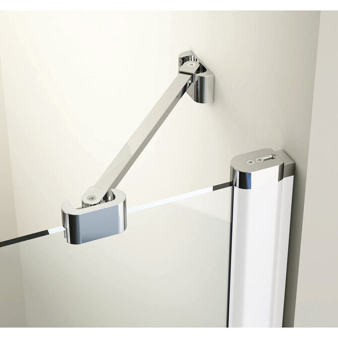 Дверь для душевой кабины Ravak Chrome CRV2-100 (1QVA0100Z1, 100 см, стекло прозрачное, профиль белый), Доступные размеры: 100 x 195, Цвет производителя: прозрачное стекло, отделка белая, Расположение проема (входа): универсальное (оборачиваемое), фото 2